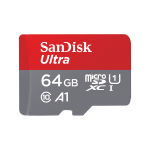 SanDisk Ultra - Scheda di memoria flash (adattatore da microSDXC a SD in dotazione) - 64 GB - UHS-I / Class10 - UHS-I microSDXC