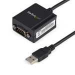 StarTech.com Cavo adattatore RS-232 USB FTDI a seriale 1 porta, con interfaccia COM - Scheda seriale - USB - RS-232 - nero