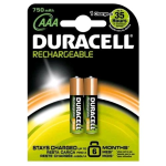 DURACELL AAA STAY CHARGED BATTERIA RICARICABILE MINI STILO CONF. 2 Pz.