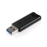 VERBATIM PINSTRIPE PEN DISK 16GB USB 3.0 STORE NGO W/R 30/10MBPS BLACK