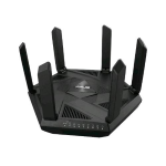 ASUS RT-AXE7800, Wi-Fi 6E (802.11ax), Tri-band (2,4 GHz/5 GHz/6 GHz), Collegamento ethernet LAN, Nero, Router da tavolo