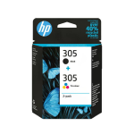 HP 305 2-PACK TRI-COLOR/BLACK