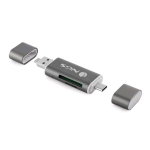 NGS Ally Reader Card Reader microUSB/Type-C microSD/SD Grigio