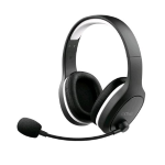 TRUST GXT391 THIAN CUFFIE GAMING CON CAVO/WIRELESS RICARICABILE OVER THE HEAD STEREO BLACK WHITE