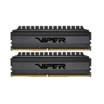 KIT DDR4 PATRIOT "VIPER 4 BLACKOUT" 8GB (2x4GB) 3200Mhz CL16 - DUAL CHANNEL PVB48G320C6K