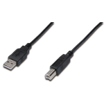 DIGITUS CAVO USB 2.0, A/B, M/M, NERO, 3MT