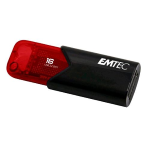 EMTEC CLICK EASY CHIAVETTA USB 3.2 16GB VELOCITÀ DI LETTURA FINO A 20 MB/S ROSSO NERO