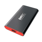 EMTEC X210 ELITE SSD 256GB ESTERNO PORTATILE USB 3.2 10 GBIT/S NERO ROSSO