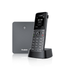 CORDLESS YEALINK TELEFONO DECT IP 8 ACCOUNT VOIP, 8 CHIAMATE, DISPLAY A COLORI, 35 ORE IN CHIAMATE