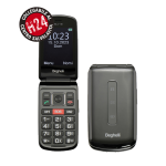 CELLULARE BEGHELLI 19 FLIP 2,8 BLACK/SILVER SENIOR PHONE 