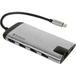 VERBATIM HUB USB-C MULTIPORTA USB 3.1 U 3x 3.0 -HDMI-CARD/RJ45 GIGABIT
