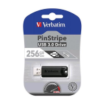 VERBATIM PINSTRIPE 256GB CHIAVETTA USB-A 3.1 NERO