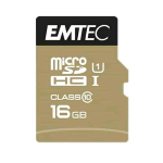 EMTEC ELITEGOLD MICROSDHC 16GB CLASSE 10 UHS1 U1 CON ADATTATORE SD