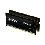 KINGSTON FURY IMPACT KIT MEMORIA RAM 2X16GB 32GB TOTALI 3.200 MHZ TECNOLOGIA DDR4 TIPOLOGIA SO DIMM 260 PIN BLACK