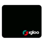 IGLOO MOUSEPAD SQUARE TAPPETINO MOUSE 21 x 26 m SPESSORE 2mm IN GOMMA ECOLOGICA NERO