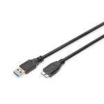 CAVO DIGITUS USB 3.0 TO MICRO USB B 3.0, 1,8MT, NERO, AK300116018S