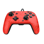 PDP GAMING NINTENDO SWITCH CONTROLLER FACEFOX DELUXE+ USB ANALOGICO DIGITALE ROSSO