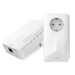 STRONG POWERLINE WIFI 1000 KIT DUAL PACK SINO A 1000 Mbps WHITE