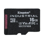 KINGSTON INDUSTRIAL MEMORIA MICRO SDHC 16GB A1 VIDEO CLASS V30 UHS-I U3 CLASSE10 UHS-I BLACK