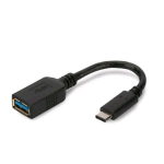 DIGITUS CONVERTITORE DA USB-C MASCHIO A USB-A FEMMINA 0.18 cm NERO