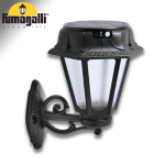 BISSO/ROSETTA NERO SATIN SOLAR LED Ã˜150 PIR CCT SET