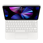 Apple Magic Keyboard - Custodia tastiera e carta - con trackpad - retroilluminato - Apple Smart connector - QWERTZ - Tedesca - bianco - per 11-inch iPad Pro (1st generation, 2nd generation, 3rd generation), 10.9-inch iPad Air (4th generation)