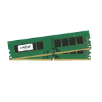Crucial - DDR4 - kit - 16 GB: 2 x 8 GB - DIMM 288-PIN - 2400 MHz / PC4-19200 - CL17 - 1.2 V - senza buffer - non ECC