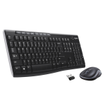 Logitech MK270 Wireless Combo - Set mouse e tastiera - senza fili - 2.4 GHz - USA Internazionale