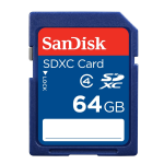 SanDisk - Scheda di memoria flash - 64 GB - Class 4 - SDXC