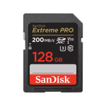 SanDisk Extreme Pro - Scheda di memoria flash - 128 GB - Video Class V30 / UHS-I U3 / Class10 - UHS-I SDXC