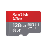 SanDisk Ultra - Scheda di memoria flash (adattatore da microSDXC a SD in dotazione) - 128 GB - Class 10 - UHS-I microSDXC