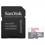 SanDisk Ultra - Scheda di memoria flash (adattatore microSDHC per SD in dotazione) - 32 GB - Class 10 - UHS-I microSDHC
