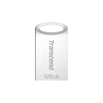 Transcend JetFlash 710 - Chiavetta USB - 128 GB - USB 3.1 Gen 1 - argento