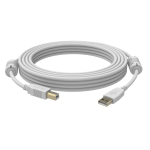 VISION Professional installation grade USB 2.0 cable - LIFETIME WARRANTY - gold plated connectors - ferrite core on A end - bandwidth 480 mbit per second - over 65 percent coverage braided shield - USBA (M) to USBB (M) - outer diameter 4.8 mm - 28 an
