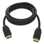 VISION Professional installation-grade HDMI cable - 4K - HDMI version 2.0 - gold plated connectors - ethernet - HDMI (M) to HDMI (M) - outer diameter 7.3 mm - 28 AWG - 0.5 m - black