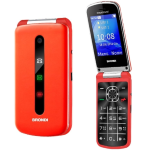 CELLULARE BRONDI PRESIDENT 3" GSM ULTRA SOTTILE CARATTERI GRANDI DUAL SIM RED SENIOR PHONE ITALIA