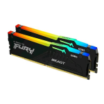 KINGSTON FURY BEAST RGB KIT MEMORIA RAM 2x8GB 16GB TOTALI 5.600 MHz TECNOLOGIA DDR5TIPOLOGIA DIMM CL36