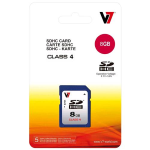 V7 VASDH8GCL4R-2E SCHEDA SD HC 8GB CLASSE 4