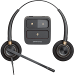 Poly EncorePro 520 Binaural Headset +Quick Disconnect EMEA - INTL English - Euro plug