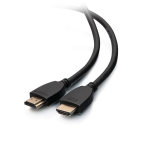 C2G 1ft 4K HDMI Cable with Ethernet - High Speed - UltraHD Cable - M/M - Cavo HDMI con Ethernet - HDMI maschio a HDMI maschio - 30.48 cm - schermato - nero