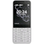 CELLULARE NOKIA 230 2024 DUAL SIM DOPPIA FOTOCAMERA FLASH RADIO FM GIOCO SNAKE COVER POSTERIORE IN ALLUMINIO ITALIA WHITE