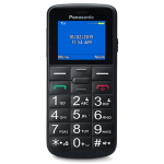 CELLULARE PANASONIC 1.77" EASY PHONE DUAL SIM BLACK ITALIA KX-TU110EXB