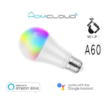 Homcloud Lampadina Wi-Fi RGB+Bianco caldo E27 A60 dimmerabile