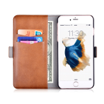 Devia Custodia in Pelle con Portadocumenti per iPhone 6S/6 Marrone