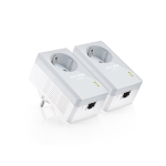 TP-Link Kit 2 powerline con Shuko passante 1 port LAN TL-PA4010P KIT