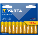 BATTERIA STILO AA 1,5V LR06 LONG LIFE 10PZ VARTA MEGAPACK
