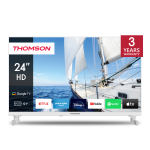 TV 24 THOMSON HD SMART GOOGLETV T2/C2S2 ANDROID 12V CAMPER WHITE