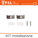 KIT Installazione Accessori Installazione per Profilo a U