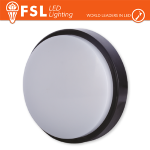 Luce Calda - 3000K Plafoniera LED ROTONDA NERA 15W 3000K Ã˜180*55 IP54
