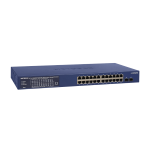 NETGEAR Smart GS724TP - Switch - L3 Lite - intelligente - 24 x 10/100/1000 (PoE+) + 2 x Gigabit SFP - desktop, montabile su rack - PoE+ (190 W)